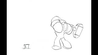 "Hammer Time!" - a rough animation