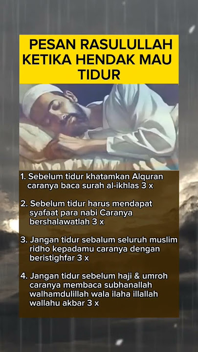 PESAN RASULULLAH KETIKA HENDAK MAU TIDUR,,,,#quotes #edukasi#motivasi #shorts #shortvideo#viralvideo