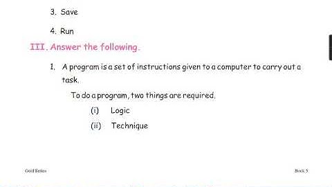 Grade 5 Computer Science Jothi Chapter 8 Video 3
