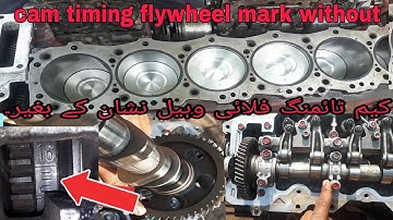 engine timing without mark flywheel camshaft timing | Hino Euro engine 8c 8e 7e 5c 5e