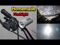 How To Make Cycle Flashlight At Home || Rechargeable Bicycle Headlight