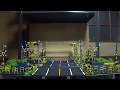 鉄道模型　踏切　Ｖ字８本バー　(O-gauge railroad crossing V8 bars)