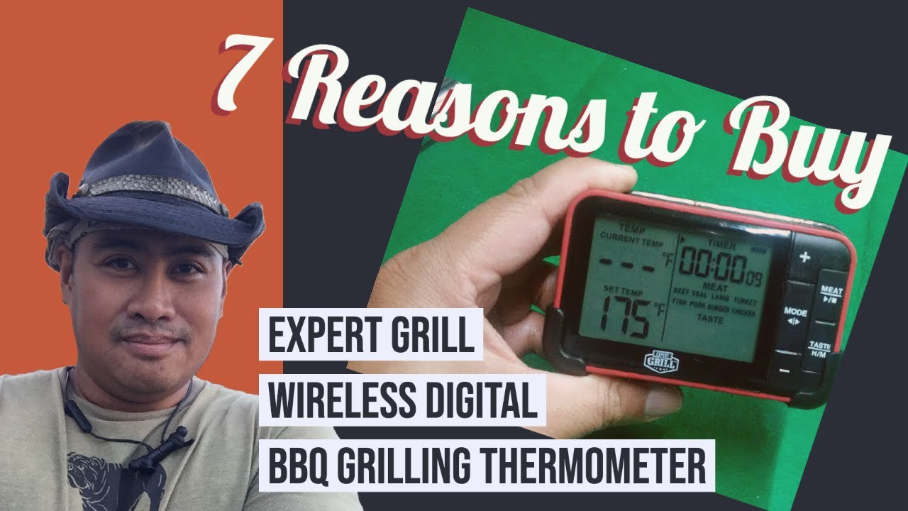 Expert Grill 4-Probe Digital Meat Smoking Thermometer Roasting New