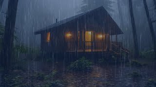 Rain sounds For Sleeping  99% Instantly Fall Asleep with Rain and Thunder sounds at Night