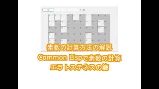 素数の計算方法の解説 エラトステネスの篩