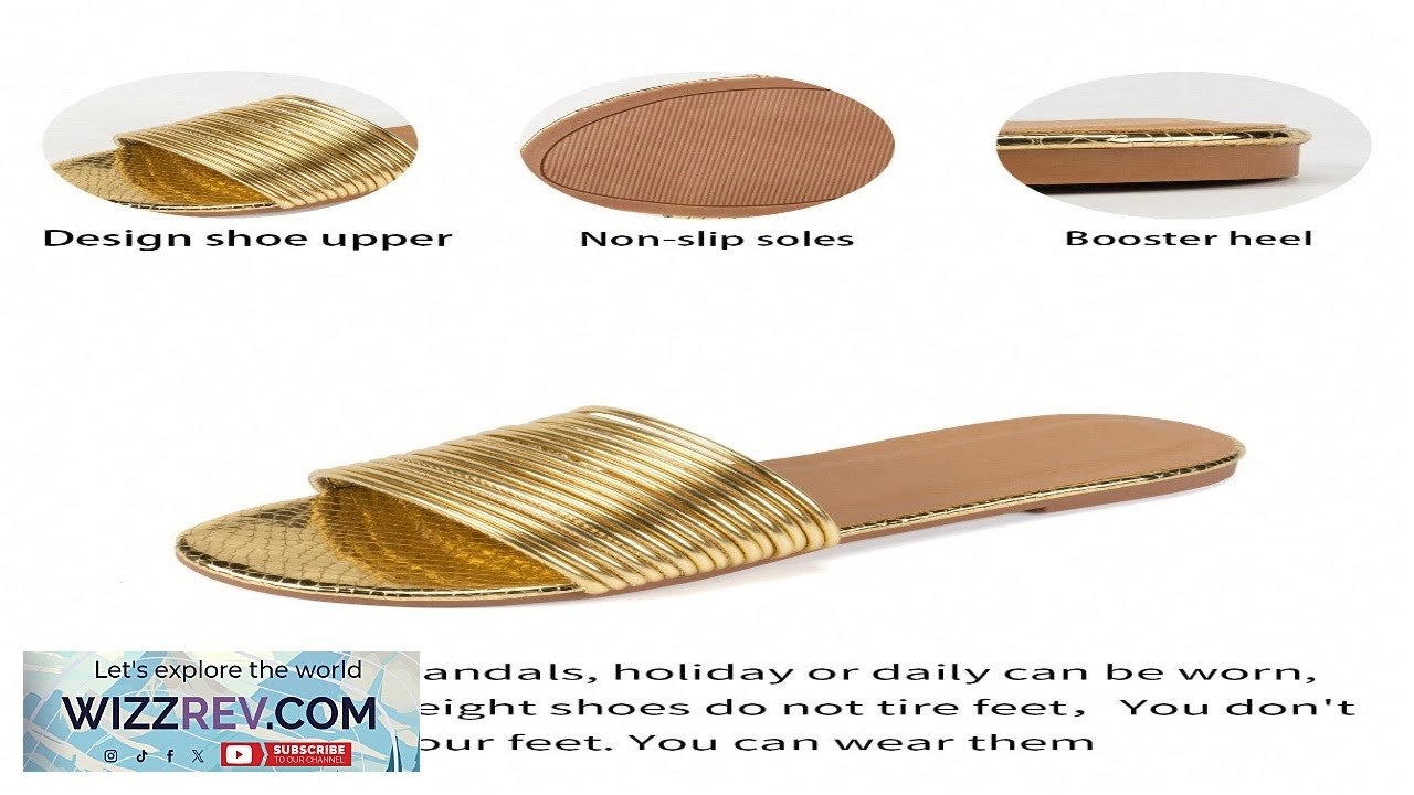 Summer New Roman Style Flat Sandals For Girls Golden Cross Straps Slipper Review
