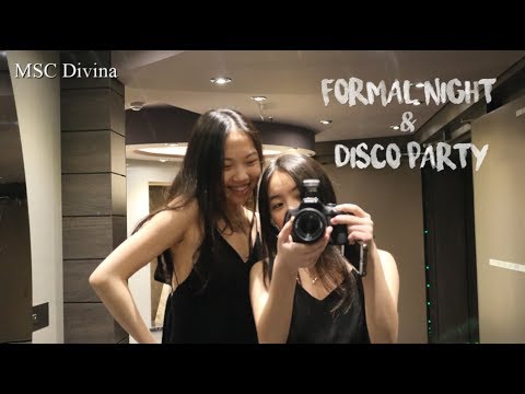 formal night + disco party (at sea)
