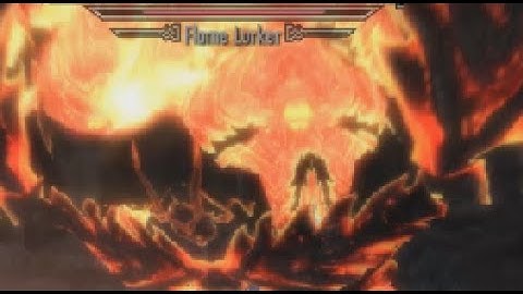 Modded Skyrim Necromancer Part 23 The Flame Lurker and the Worst Dragon