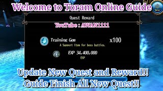 Toram Online - Update New Quest and Reward!! Guide Finish all Quest!