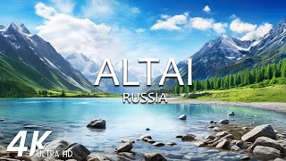 FLYING OVER ALTAI (4K UHD) - Peaceful Music With Wonderful Natural Landscape For Relaxation