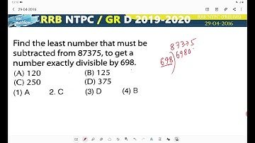 Find the least number that must be subtracted from 87375 to get a number exactly divisible by 698