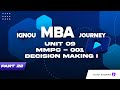 IGNOU MBA -MMPC 001-UNIT 09 : DECISION MAKING I Part 22