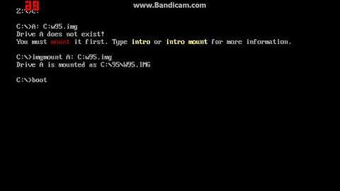 How to open Windows 95 via DOSBox