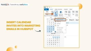 How to insert calendar invites into marketing emails in HubSpot
