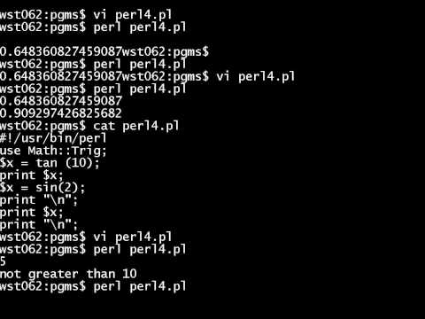 Perl 4 Control Structures