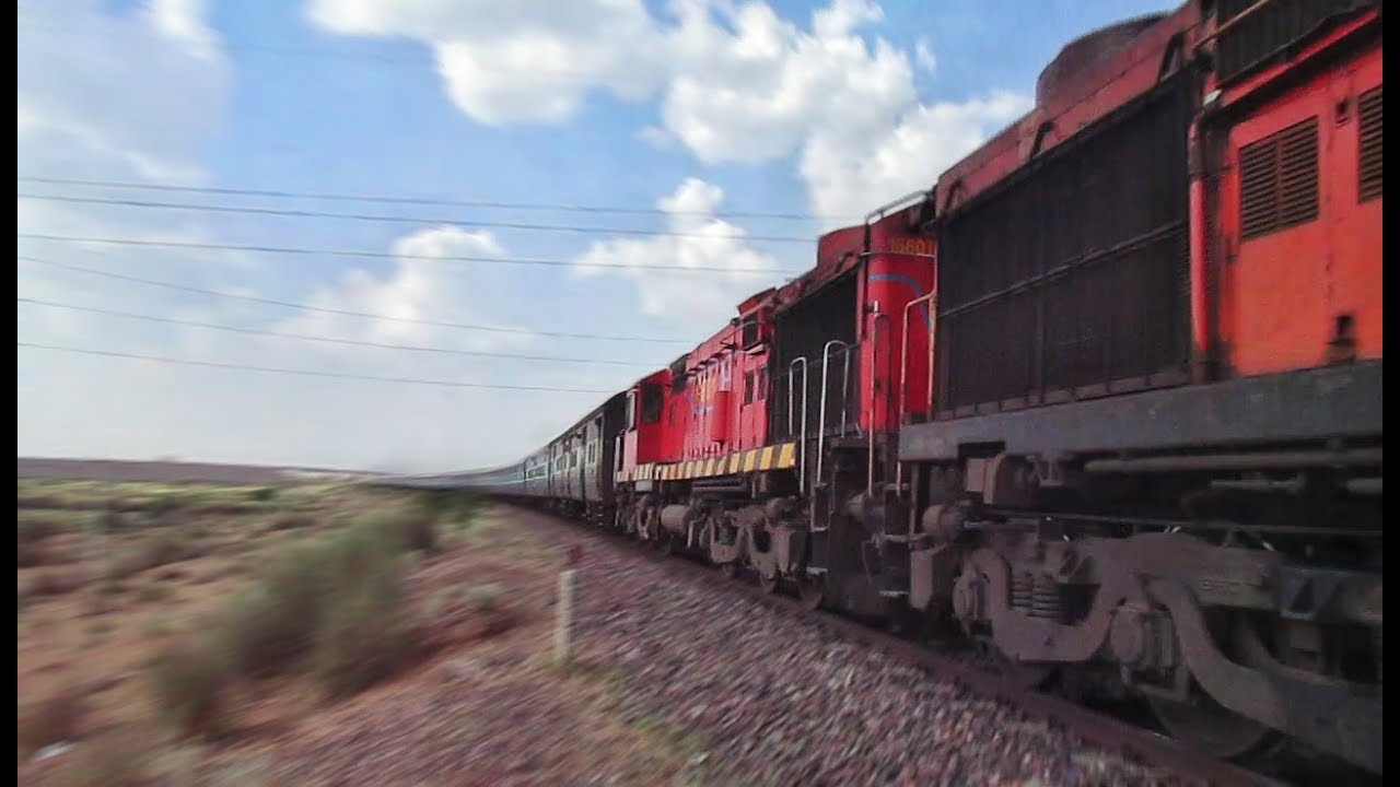 2 in 1 Double Diesel Action : MLY WDM3A Twins with LHB & ICF Trains | Indian Railways