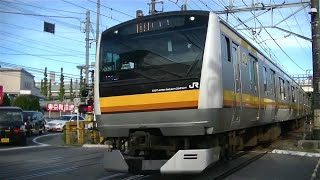 JR南武線E233系N35編成各駅停車立川行き 武蔵新城－武蔵溝ノ口にて