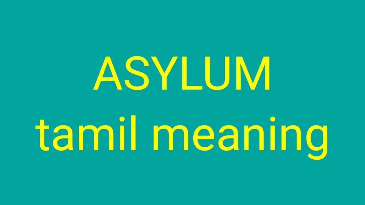 Asylum Tamil Meaning Sasikumar Youtube