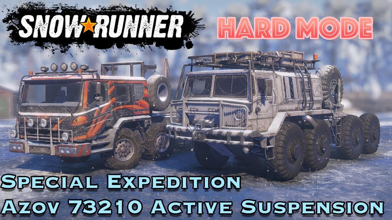 SnowRunner Hard Mode [SPECIAL] Azov 73210 Active Suspension Unlock