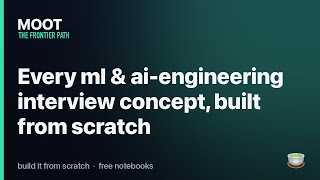 every ml & ai-engineering interview concept, built from scratch