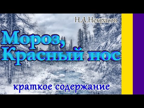 Краткое содержание Мороз, Красный нос. Некрасов Н. А. Пересказ поэмы за 5 минут
