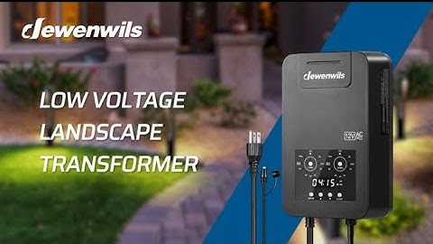 Ultimate 200W Transformer: 5 Modes, Timer, & Weatherproof-Perfect for Outdoor Lighting! HALT04E