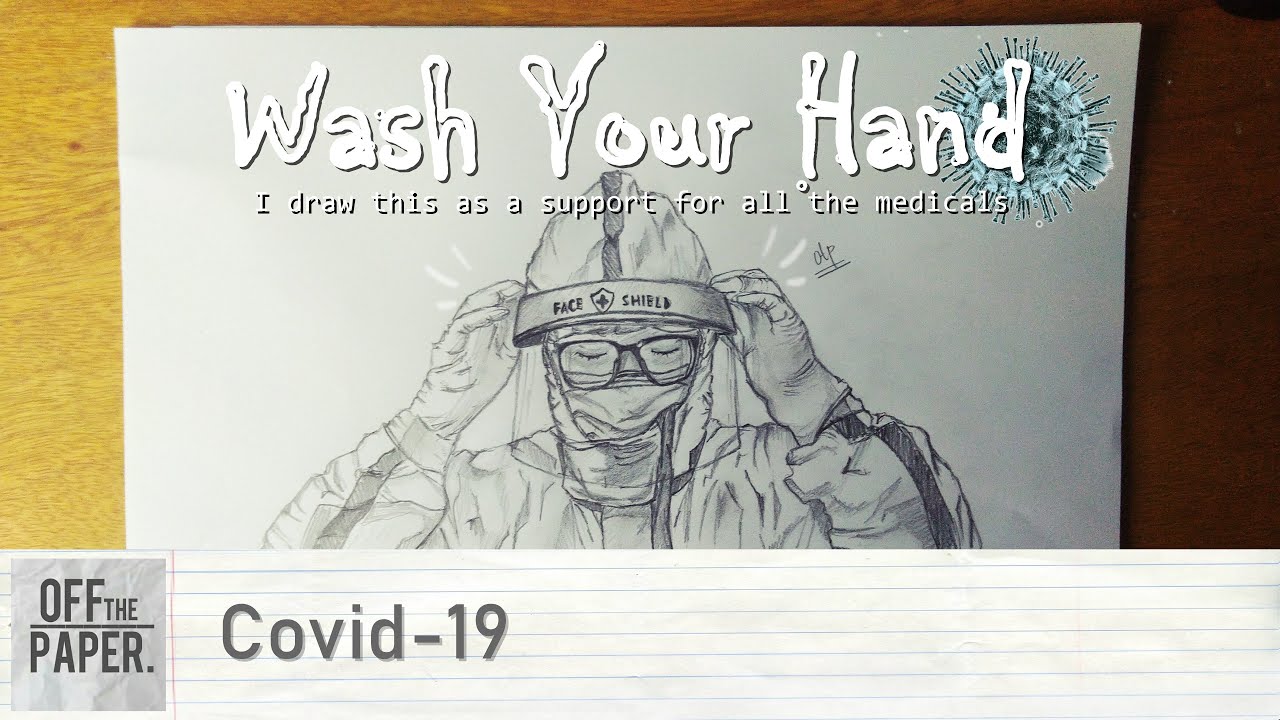 Fight Covid-19 | Speed Drawing Coronavirus - menggambar corona