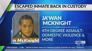 Nelson County deputies apprehend escaped transfer inmate