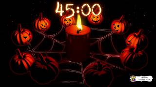 45 Minute Timer (With Spooky Sounds) 🎃🕯️ | Dancing Pumpkins Halloween Classroom Countdown Guide