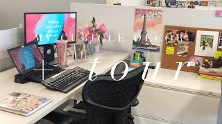 MY WORK DESK DECOR + CUBICLE TOUR