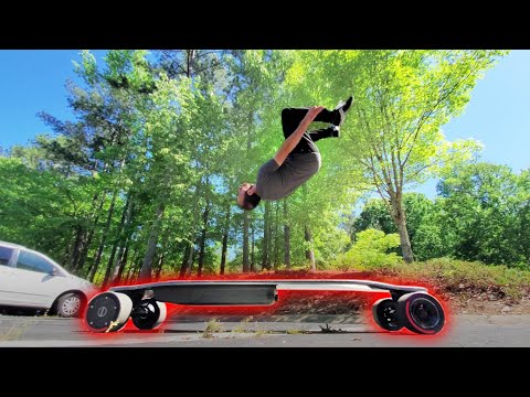 Awesome Parkour Spots Found With This Electric Skateboard