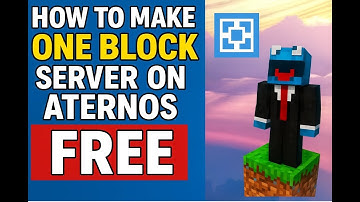 How to Make a ONE BLOCK Server on Aternos (Free & Easy!)
