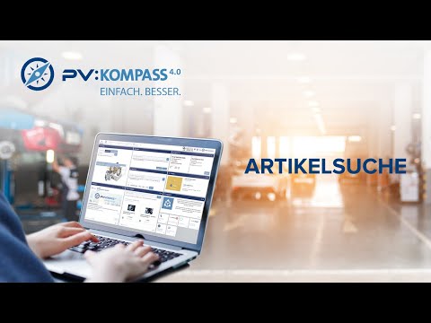 PV:KOMPASS 4.0 Tutorial - Artikelsuche