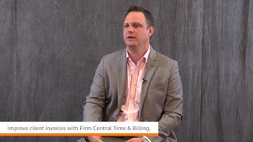 Thomson Reuters Firm Central - Time & Billing
