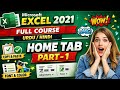 Microsoft Excel 2021 Full Course in Urdu/Hindi | Lecture - 3 | Home Tab Part - I