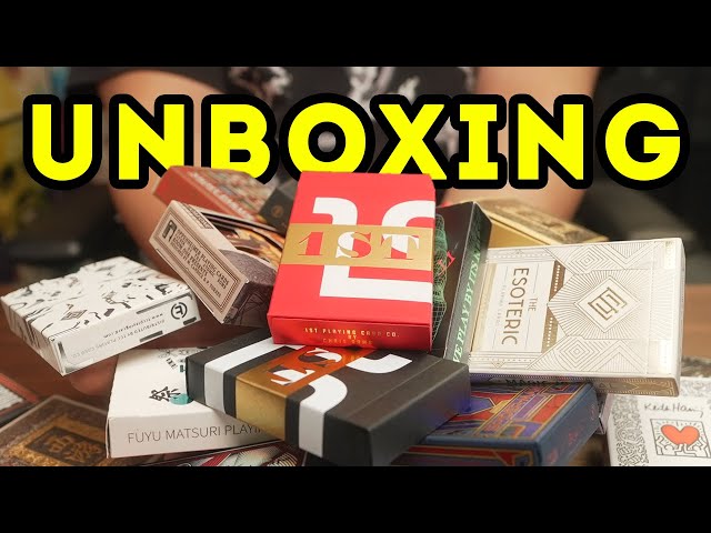 UNBOXING 25 COLLECTIBLE DECKS OF PLAYING CARDS - YouTube