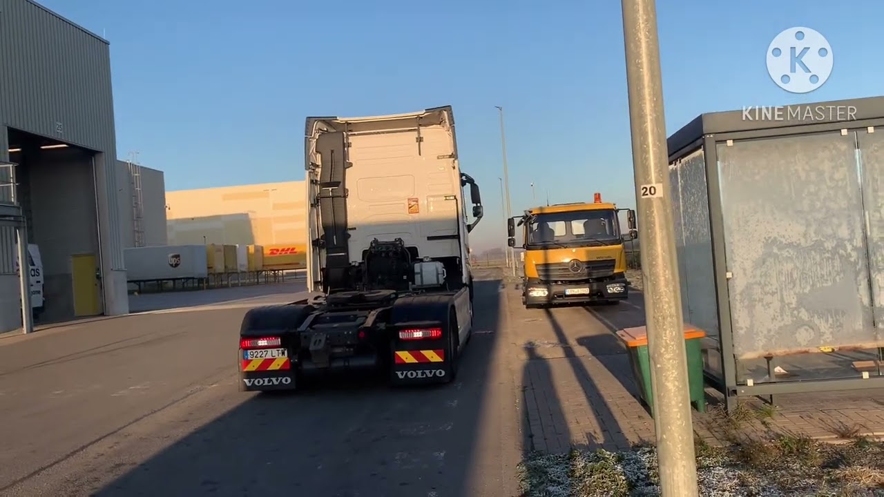 فصل القاطرة عن المقطورة 🇲🇦🇪🇸🇧🇪🚛👍