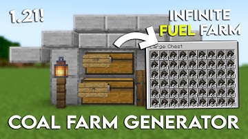 Minecraft Easy Automatic COAL Farm 1.21 Tutorial