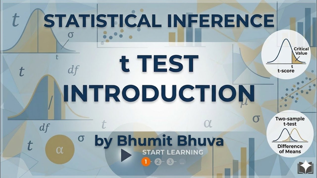 t test introduction.#maths #statistics - YouTube