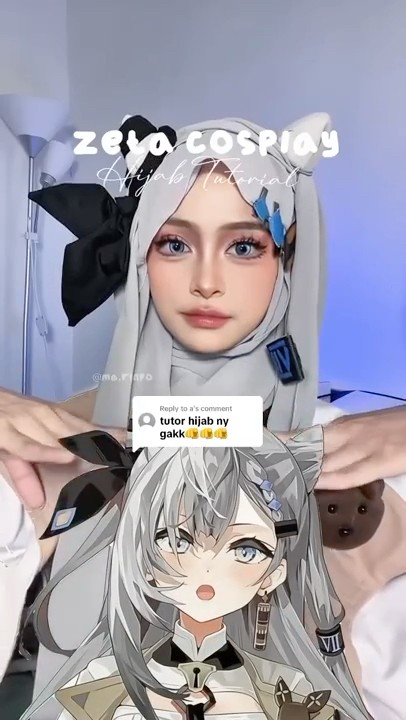 Zeta Hijab🌟 #cosplay #hijabtutorial #shorts #Makeup #youtubeshopping #vtuber #cosplayindo