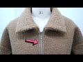 Sewing Tutorial 🧵✂ Exposed Separating Zipper in a Zipper Jacket