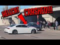 HELLCAT ALMOST CRASHES TRYING TO SHOW OFF LEAVING CARS AND COFFEE HOUSTON January 2020!!!