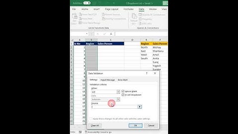 #viral #shorts #shortsvideo #shortvideo #short #subscribe #Excel  #Dropdown List Data Validition.