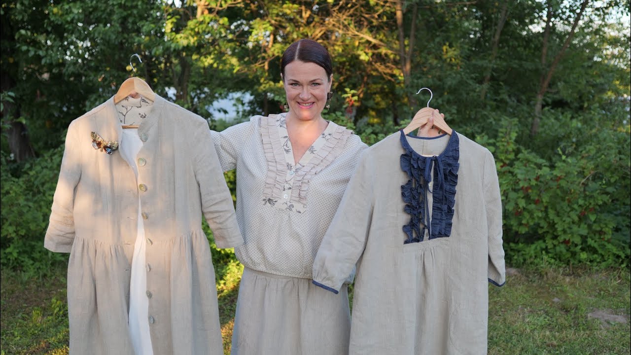 Модели из льняного холста