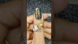 Easy DIY No tool marble design nail art for beginners at home Pt.257 #nailart #naildesign  #shorts