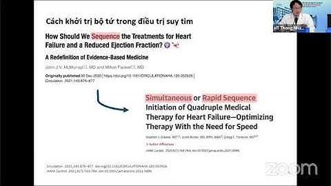 Tối ưu hóa điều trị bệnh nhân ngoại trú đã có suy tim cấp | TS. BS. Nguyễn Thanh Huân