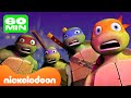 Tartarugas Ninja | 60 MINUTOS com Leonardi, Michelangelo, Raphael e Donatello! 🐢💥 | Nickelodeon