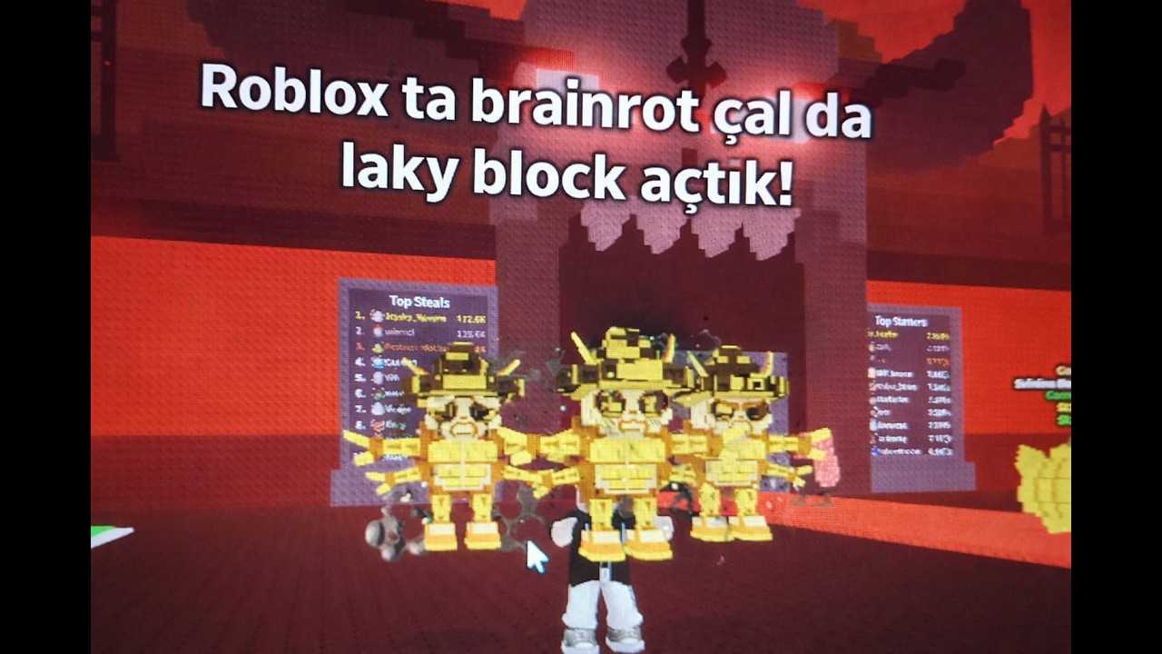 Arklar brainrot ta laky block  açtık