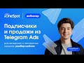 Как приводить подписчиков и клиентов в авторские каналы с помощью Telegram Ads