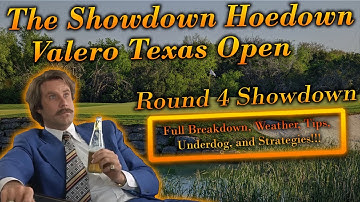 PGA DFS: Showdown Hoedown Round 4 | Valero Open | DraftKings Strategies & (Not) Picks | Underdog